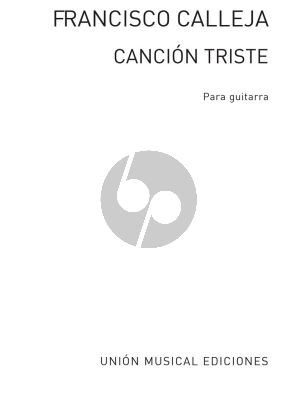Calleja Cancion Triste for Guitar