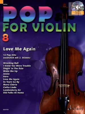Pop for Violin Vol.8 Love Me Again (12 Pop Hits with a 2nd. Violin)