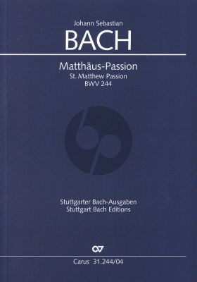Bach Matthaus Passion BWV 244 Soli-Choir-Orch. Vocal Score (germ./engl.) (edited by Klaus Hofmann) (Carus)