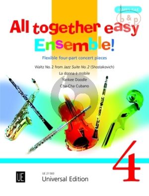 All Together Easy Ensemble! Vol.4 (Flexible 4 -Part Concert Pieces)