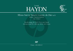 Haydn Missa Brevis St.Joannis de Deo (Kleine Orgel- Solo Messe) Orgel Auszug