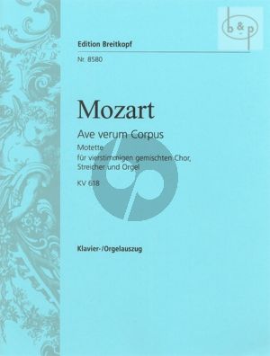 Ave Verum Corpus KV 618 SATB-Strings-Organ