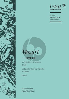 Mozart Requiem d-moll KV 626 Soli-Chor-Orch. Vocal Score