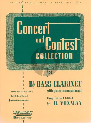 Concert-Contest Collection Bass Clarinet piano accomp. (edited by Himie Voxman)