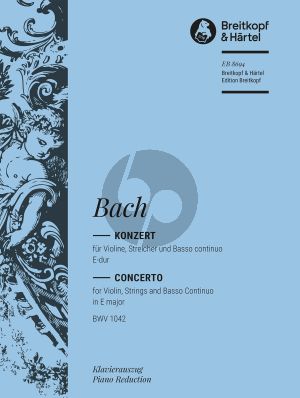 Bach Konzert E dur BWV 1042 Violine-Bc (Vc ad lib) (Barthold Kuijken-Siegfried Petrenz)