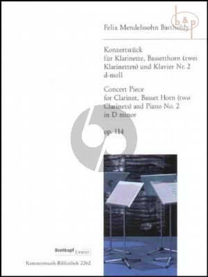 Konzertstück No.2 d-moll Op.114 (Klar.[Bb]- Bassetthorn[F] [2. Klarinette]-Klavier)