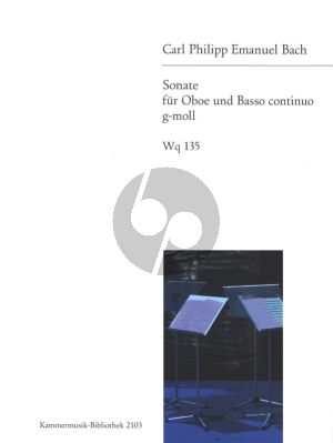Bach Sonate g-moll Wq135 Oboe-Bc (Herausgegeben von Kurt Walther)