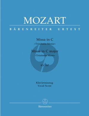 Mozart Missa C-dur KV 167 "Trinitatis Messe" SATB und Orchester (Klavierauszug) (Walter Senn)