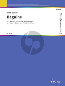 Bonsor Beguine for 3 Recorders (SAT) and Piano (Score)