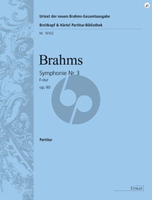 Brahms Symphony No. 3 in F major Op. 90 Fullscore (Urtext based on the new Complete Edition G. Henle Verlag) (edited by Robert Pascall [orch])