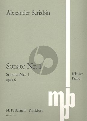 Scriabin Sonata No.1 f-moll Op. 6 Klavier (1892)