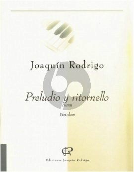 Rodrigo Preludio y ritornello for Harpsichord