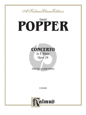 Popper Concerto e-minor Op.24 Violoncello-Orchestra (piano red.)