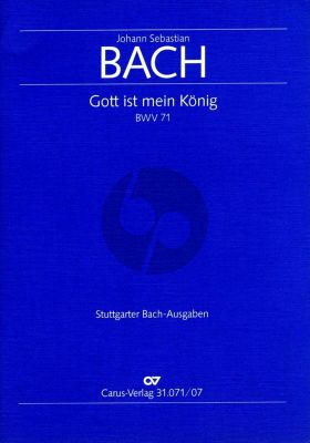 Bach Kantate BWV 71 Gott ist mein König Studienpartitur