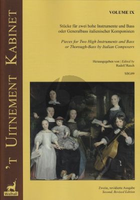 't Uitnement Kabinet Vol.9 (Works for 2 Melody Instr and Bass or Bc.) (Score/Parts) (R.Rasch)