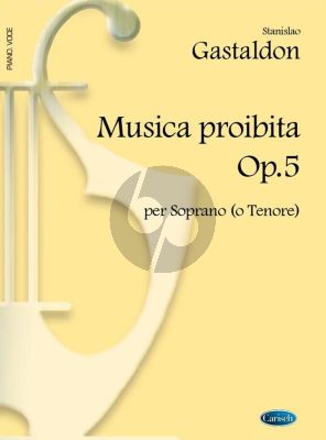Gastaldon Musica Proibita Op.5 Soprano o Tenore (Words Flick-Flock)