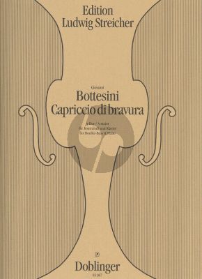 Bottesini Capriccio di Bravura A-dur Kontrab.-Klavier (Herausgeber: Ludwig Streicher)