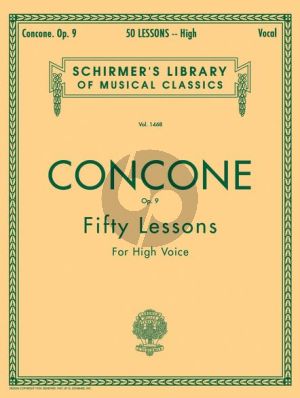 Concone 50 Lessons Op.9 (High)