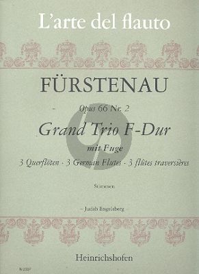 Furstenau Grand Trio F-dur mit Fugue Op. 66 No. 2 3 Flöten (Stimmen) (Judah Engelsberg)