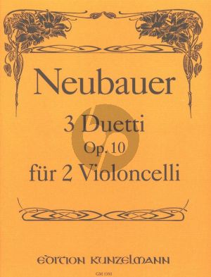 Neubauer 3 Duos Op. 10 2 Violoncellos (Stimmen) (Thomas-Mifune)