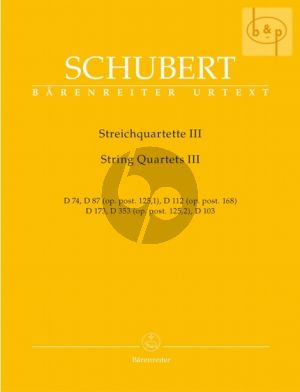 Quartette Vol.3 (D.74 - 87 - 112 - 353)