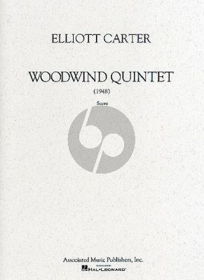 Quintet for Woodwinds Flute-Oboe-Clar.-Horn-Bassoon Score