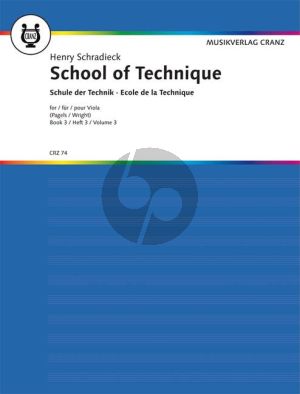 Schradieck Schule der Violatechnik Vol.3 (Louis Pagels/Paul Wright)