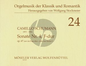 Schumann Sonate No.4 F-dur Op.67 (mit der Fugue uber "Lobe den Herren") (Wolfgang Stockmeier)