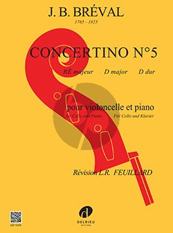 Breval Concertino No.5 D-major Violoncello-Piano (Feuillard)