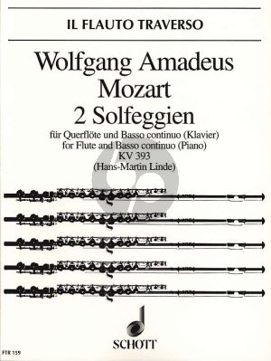 Mozart 2 Solfeggien KV 393 Flote mit Bc (Hans-Martin Linde)