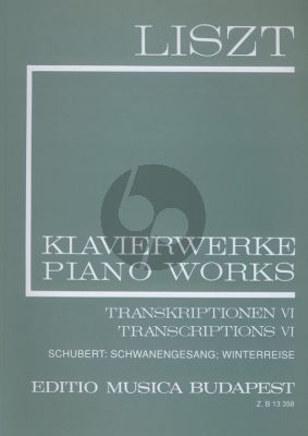 Liszt Transcriptions Vol.6 (Complete Works Serie II Vol.21) (Schubert Winterreise a.o.)