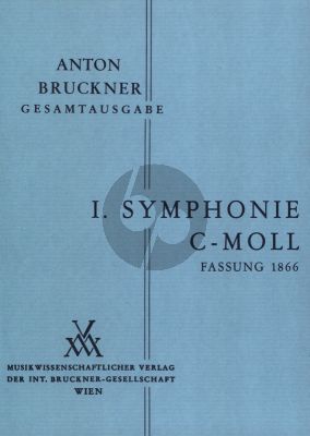 Bruckner Symphonie No.1 Linzer Fassung 1866 Studienpartitur (Ed. Leopold Nowak)