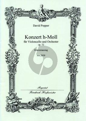 Popper Konzert H-moll Op.72 Violoncello-Orchester Klavierauszug