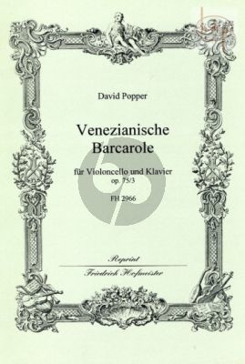 Venezianische Barcarolle Op.75 No.3