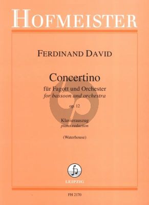 David Concertino Op.12 for Bassoon and Piano (Waterhouse)