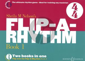 Nelson Flip-a-Rhythm Book 1 - 2 (The Ultimate Rhythm Game - Ideal Training for any Musician!) (Book with Audio online)