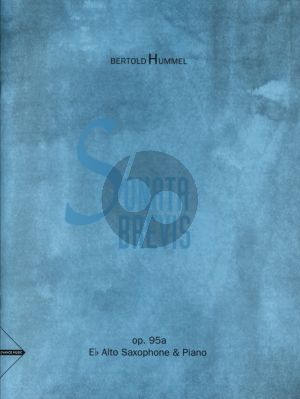 Hummel Sonata Brevis Op. 95a Alto Saxophone and Piano (Advanced)