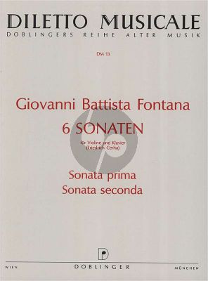 Fontana 6 Sonaten Vol.1 No.1-2 Violine-Bc (Friedrich Cerha)