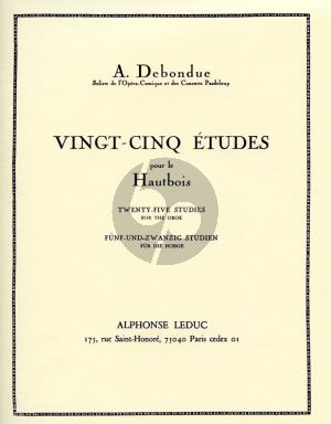 Debondue 25 Etudes pour Hautbois