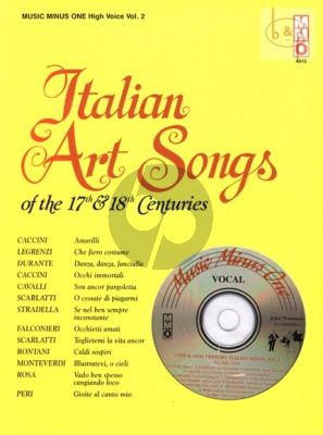 Italian Art Songs of the 17 - 18th Centuries Vol.2 High Voice (Bk-Cd)