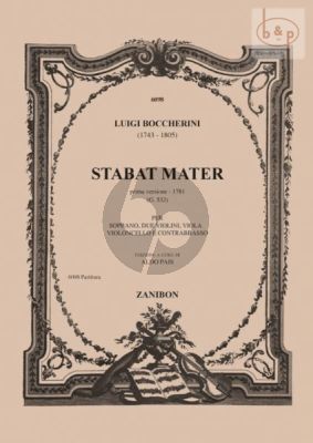 Stabat Mater G.532 (Soprano- 2 Vi.-Va.-Vc.-Db.) (Orchestral Score)