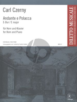 Czerny Andante e Polacca E-Dur Horn-Klavier (Herausgegeben von Friedrich Gabler) (Estdruck)