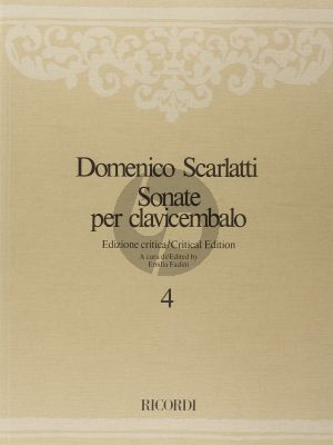 Scarlatti Sonate per Clavicembalo Vol.4 L.154 - L. 213 (aritical edition by Fadini)