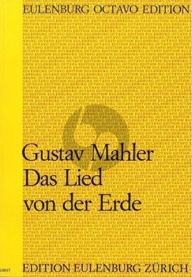 Mahler Das Lied von der Erde Tenor-Alt [Bar.] mit Orchester Partitur