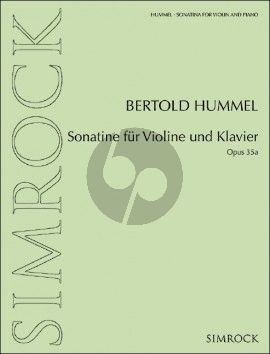 Hummel Sonatine Op. 35a Violine und Klavier (1969)
