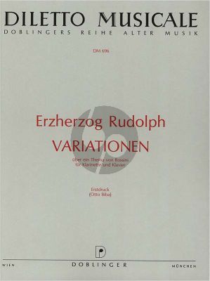 Rudolph von Austria Variationen uber ein Thema von Rossini Klarinette-Klavier (Otto Biba)