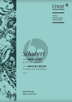 Messe G-major D.167 STB soli-SATB-Orchester Klavierauszug