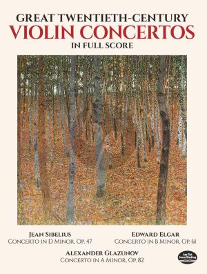 Great 20th. Century Violin Concertos Full Score (Dover)
