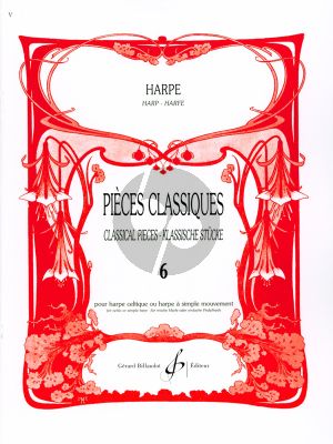 Album Pieces Classiques Vol.6 Harpe (Edition Par D. Megevand) (Superieur)