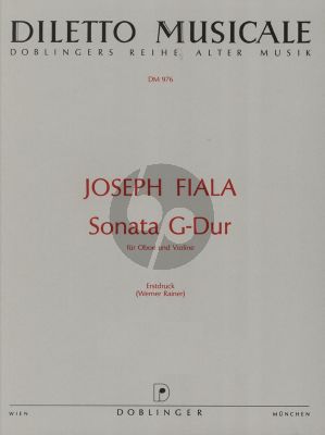 Fiala Sonate G-dur Oboe und Violine (Part./Stimmen) (Werner Rainer)